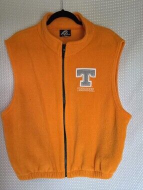 Tennessee Orange Sleeveless Fleece Vest W/ 3d T Patch